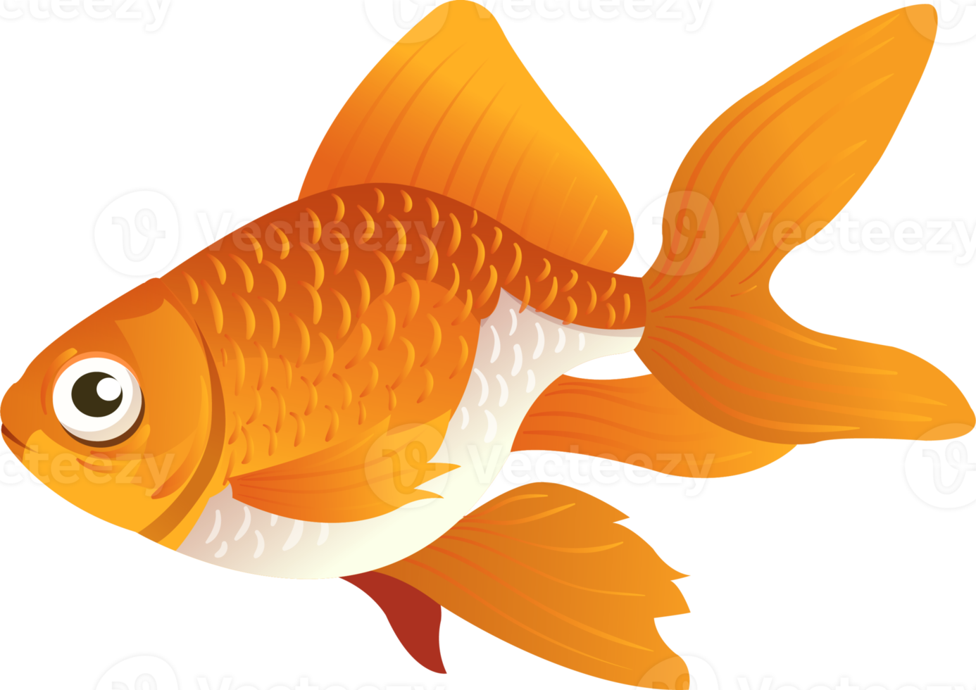goldfisch-zeichentrickfigur png