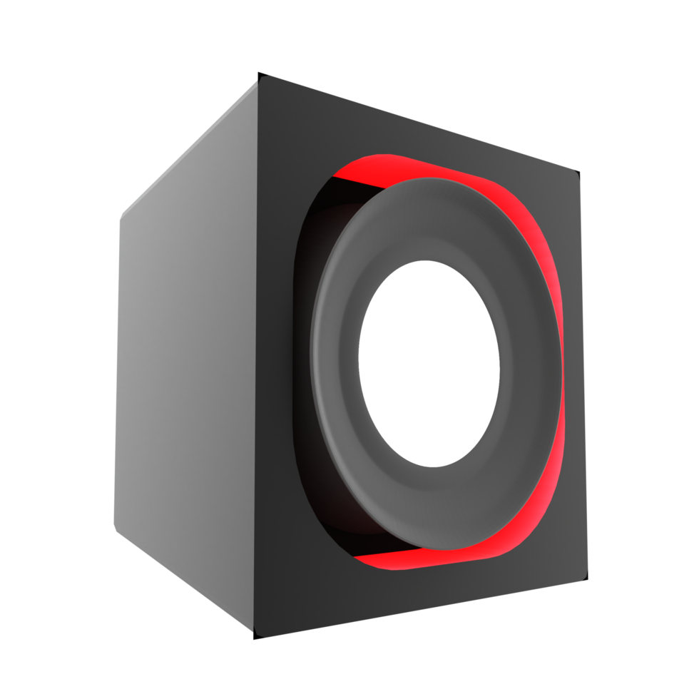 3D rendering of speaker png