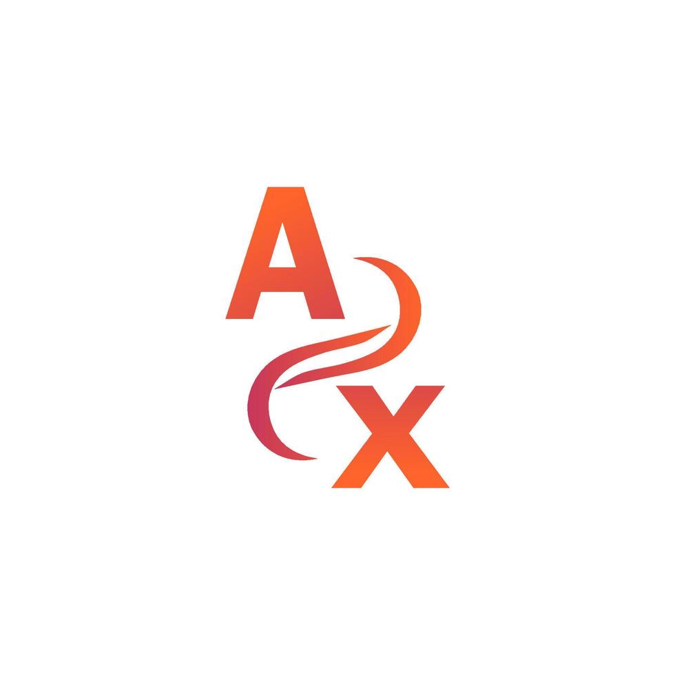 AX gradient logo for your company vector