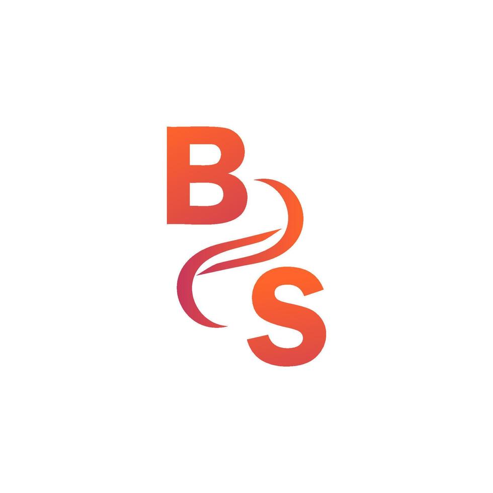 BS gradient logo for your company vector