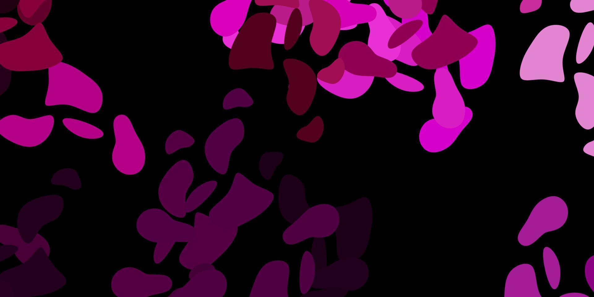 Dark pink vector pattern with abstract shapes.