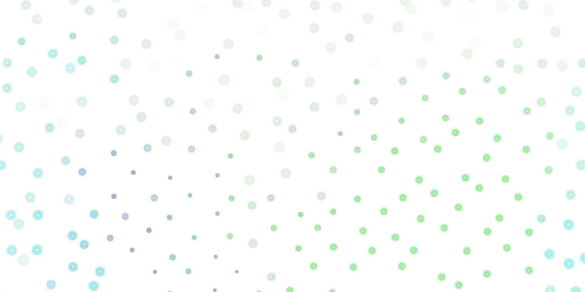 Light multicolor vector doodle background with flowers.