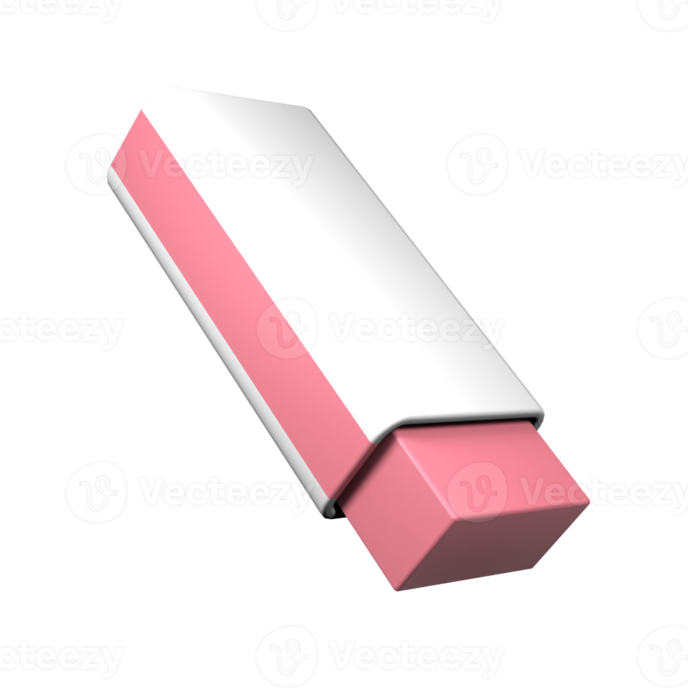 3d eraser icon illustration png