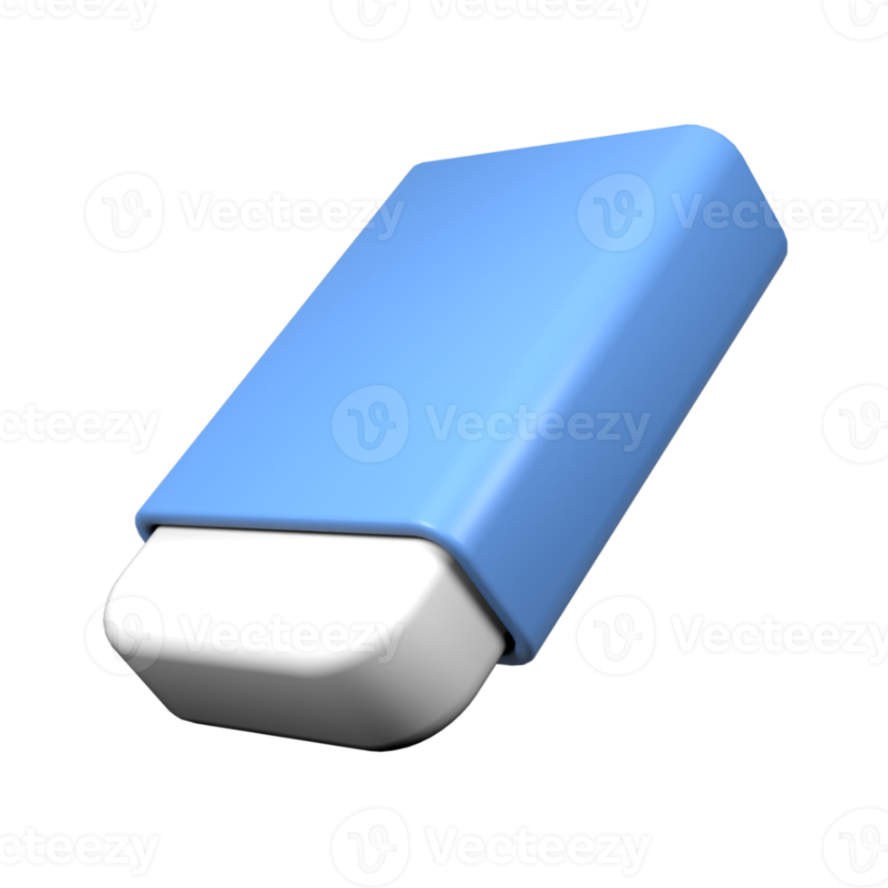 3d eraser icon illustration png