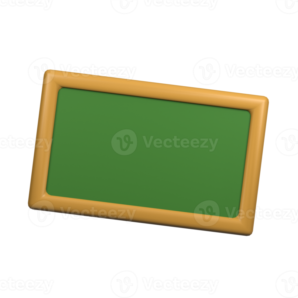 3d schoolbord icoon illustratie png