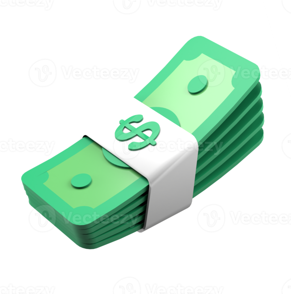 3d money icon illustration png