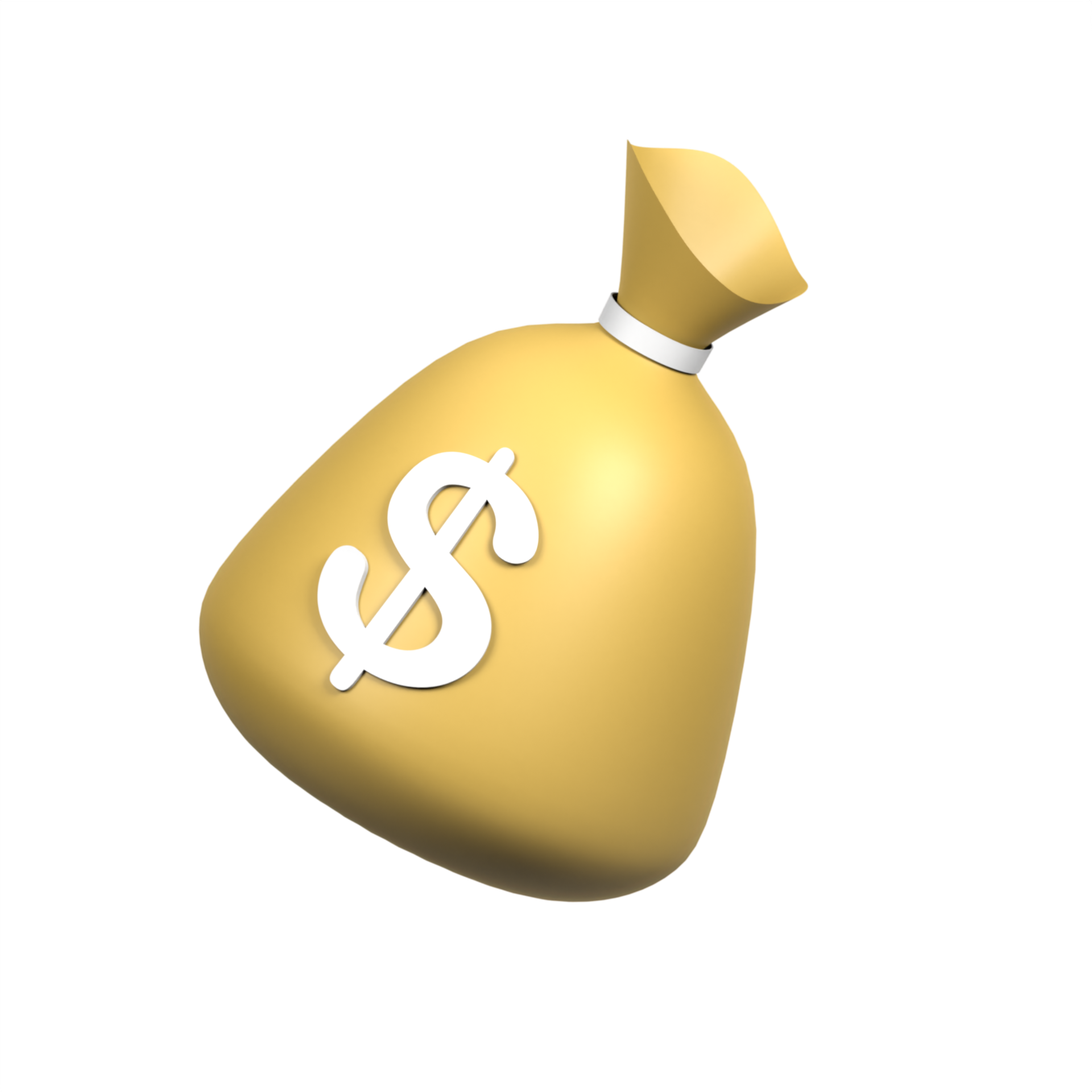 Ilustración de icono de bolsa de oro 3d 11660684 PNG