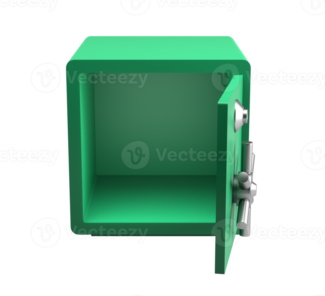 3d Safe vault icon illustration png