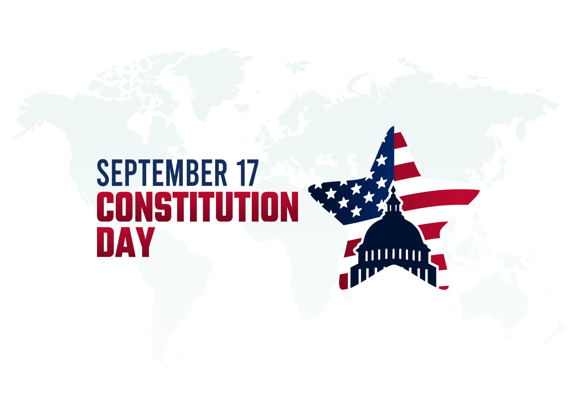 vector graphic of constitution day good for constitution day