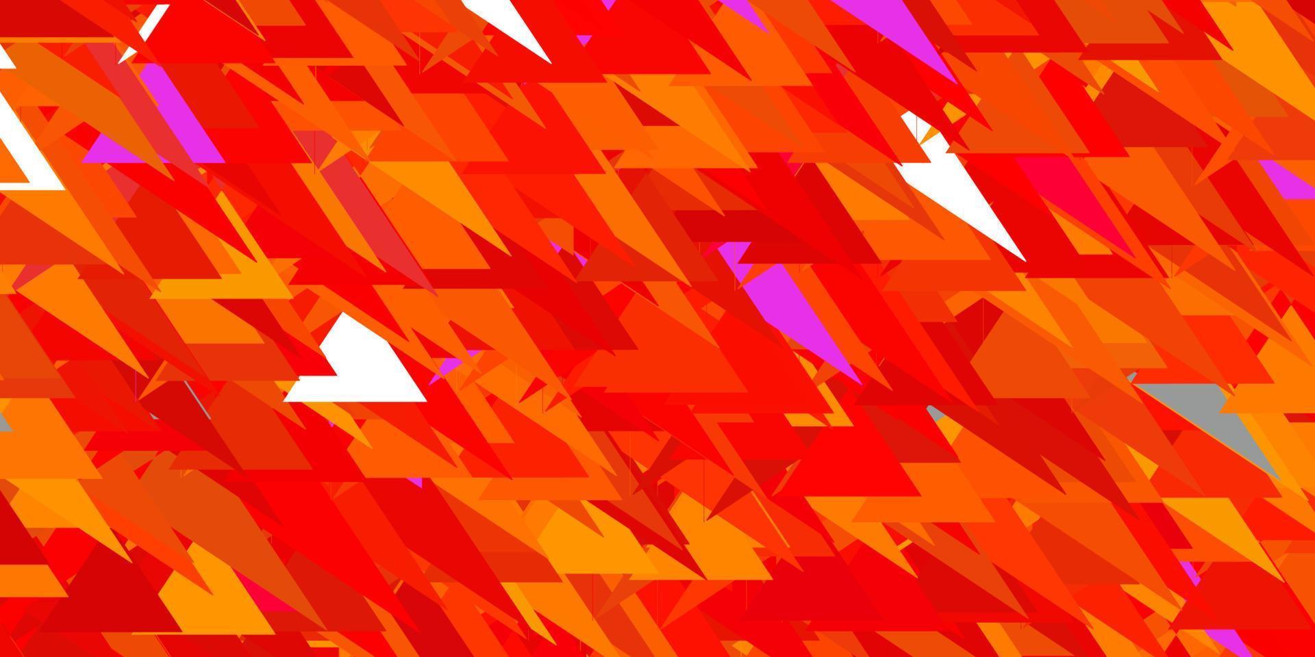 Light orange vector background with polygonal forms.