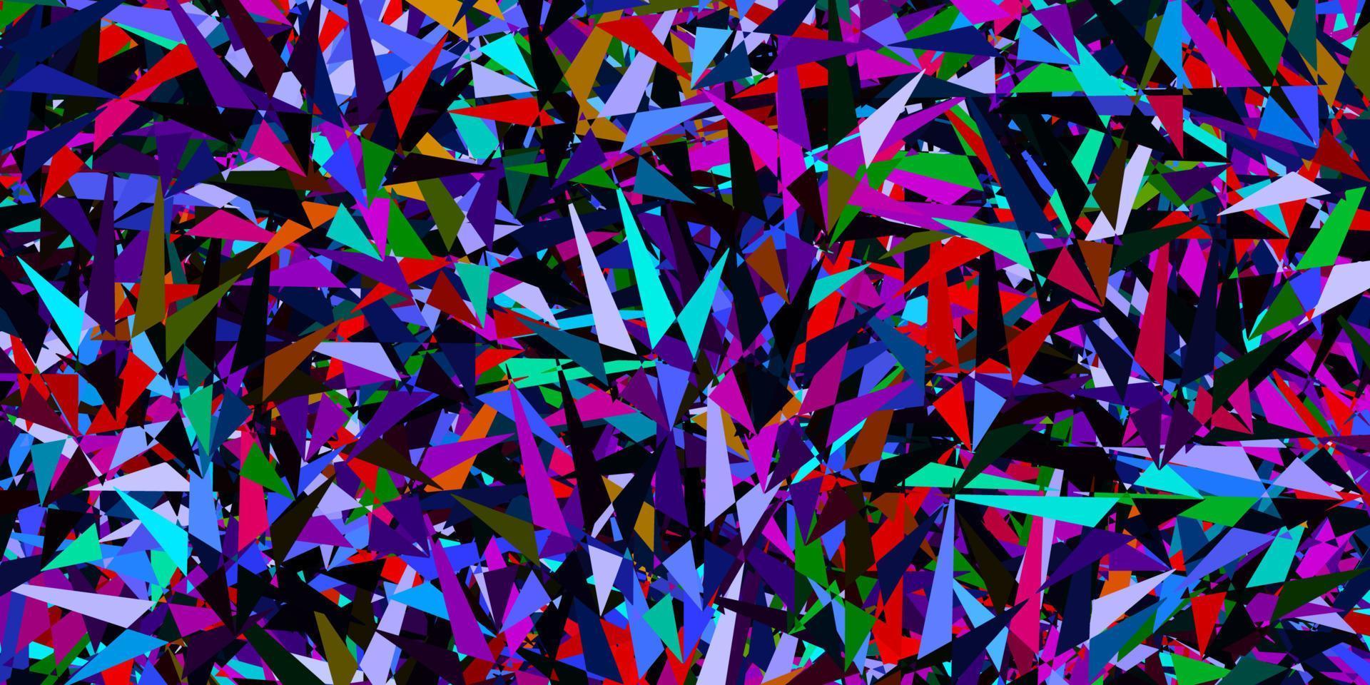 Dark Multicolor vector pattern with polygonal style.