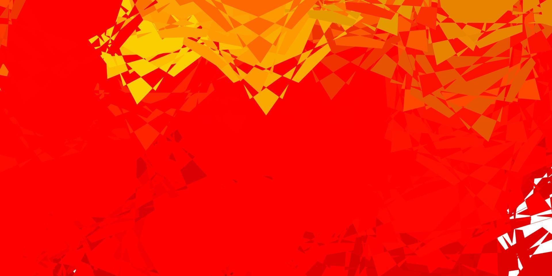 Light Orange vector backdrop with triangles, lines.
