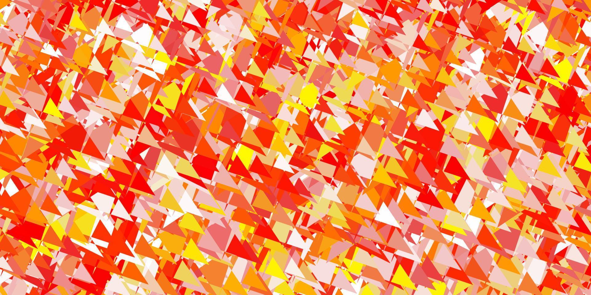 Light orange vector texture with random triangles.
