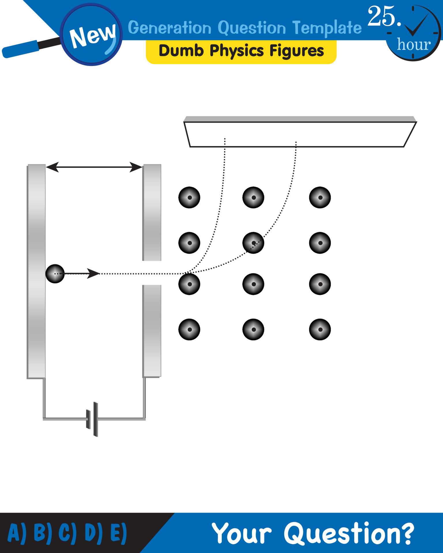Physics, parallel plate capacitor in circuit, Capacitors, circuit