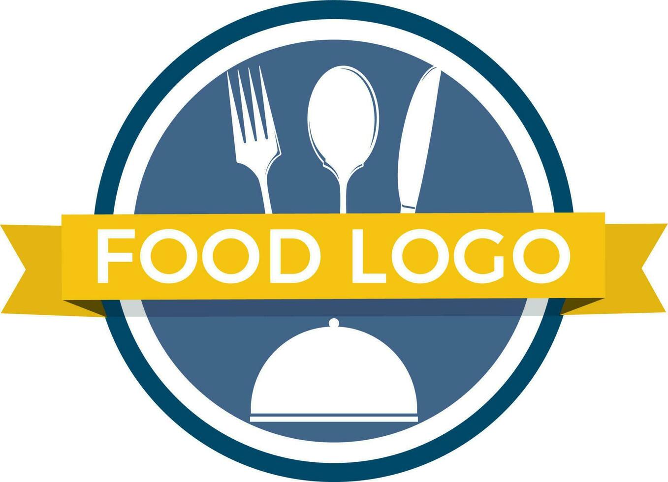 diseño vectorial del logotipo de alimentos. vector