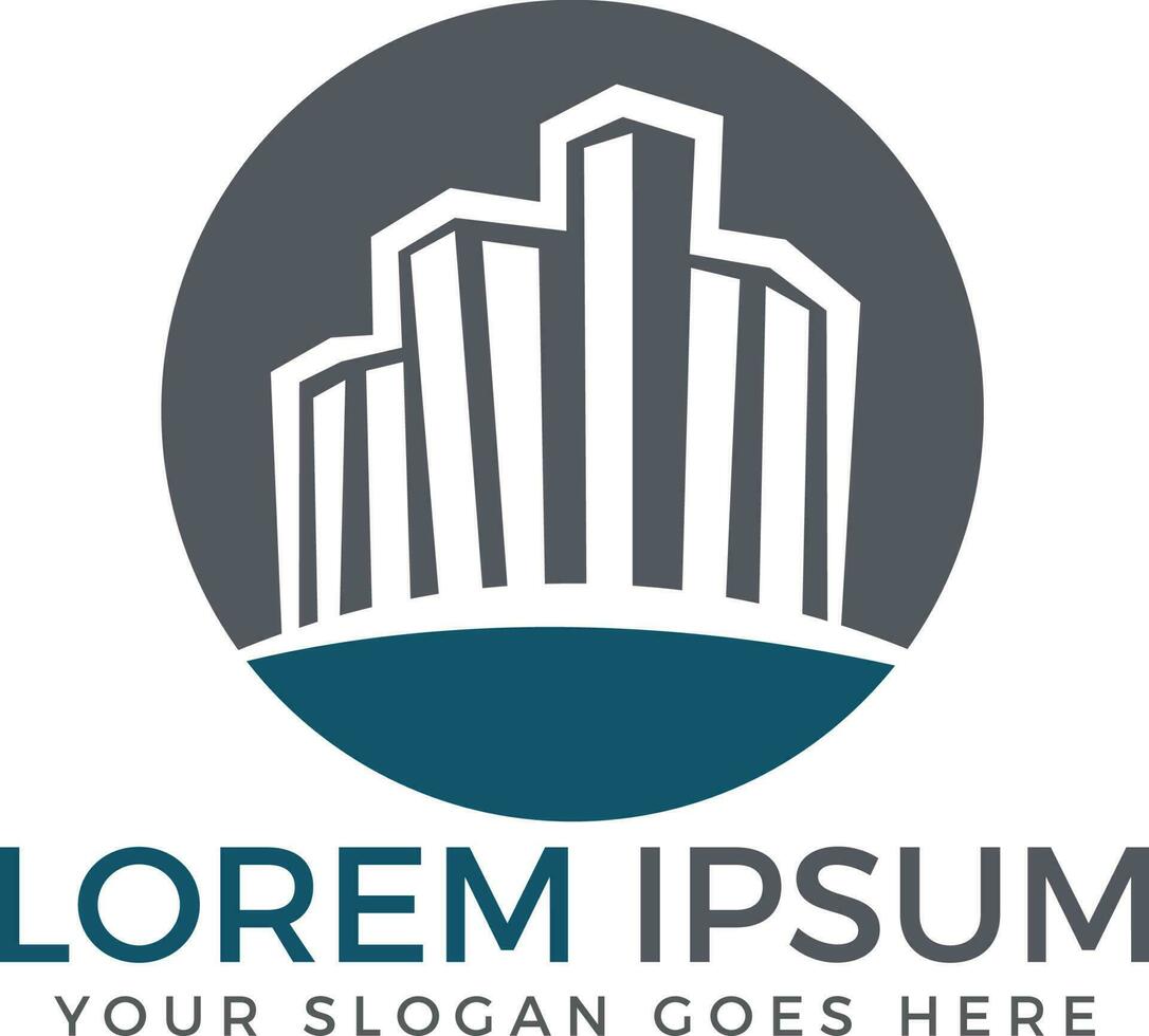 Real estate and Building logo design. vector