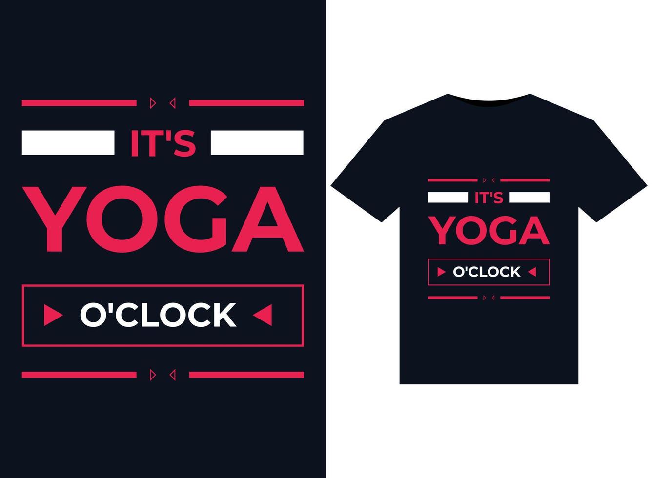 es la ilustración de yoga en punto para el diseño de camisetas listas para imprimir vector