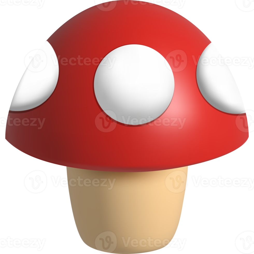 Realistic image of fly agaric. png