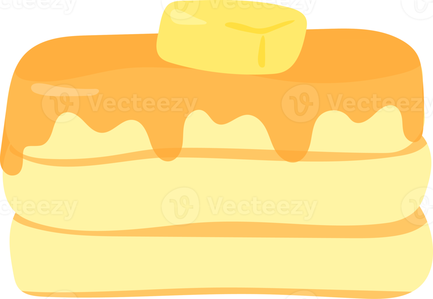 Pfannkuchen-Honig-Butter png