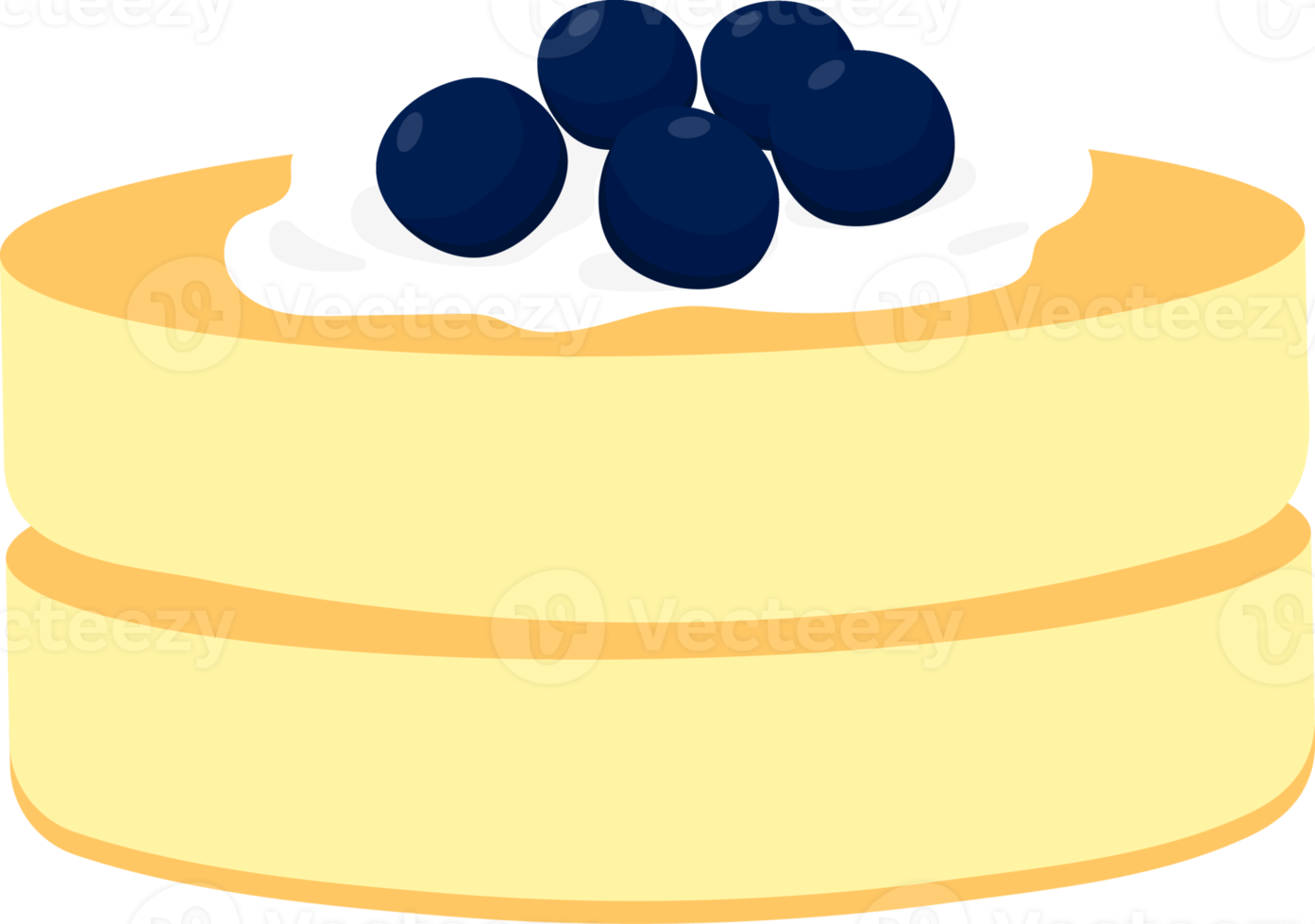 cheesecake de mirtilo panqueca png