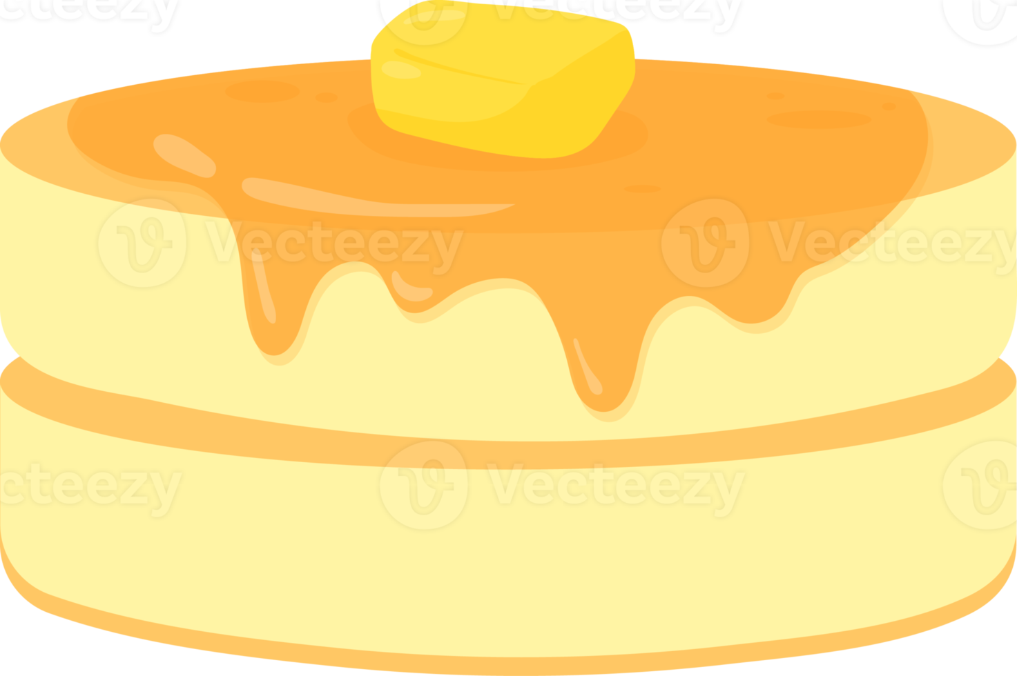 Pfannkuchen-Honig-Butter png