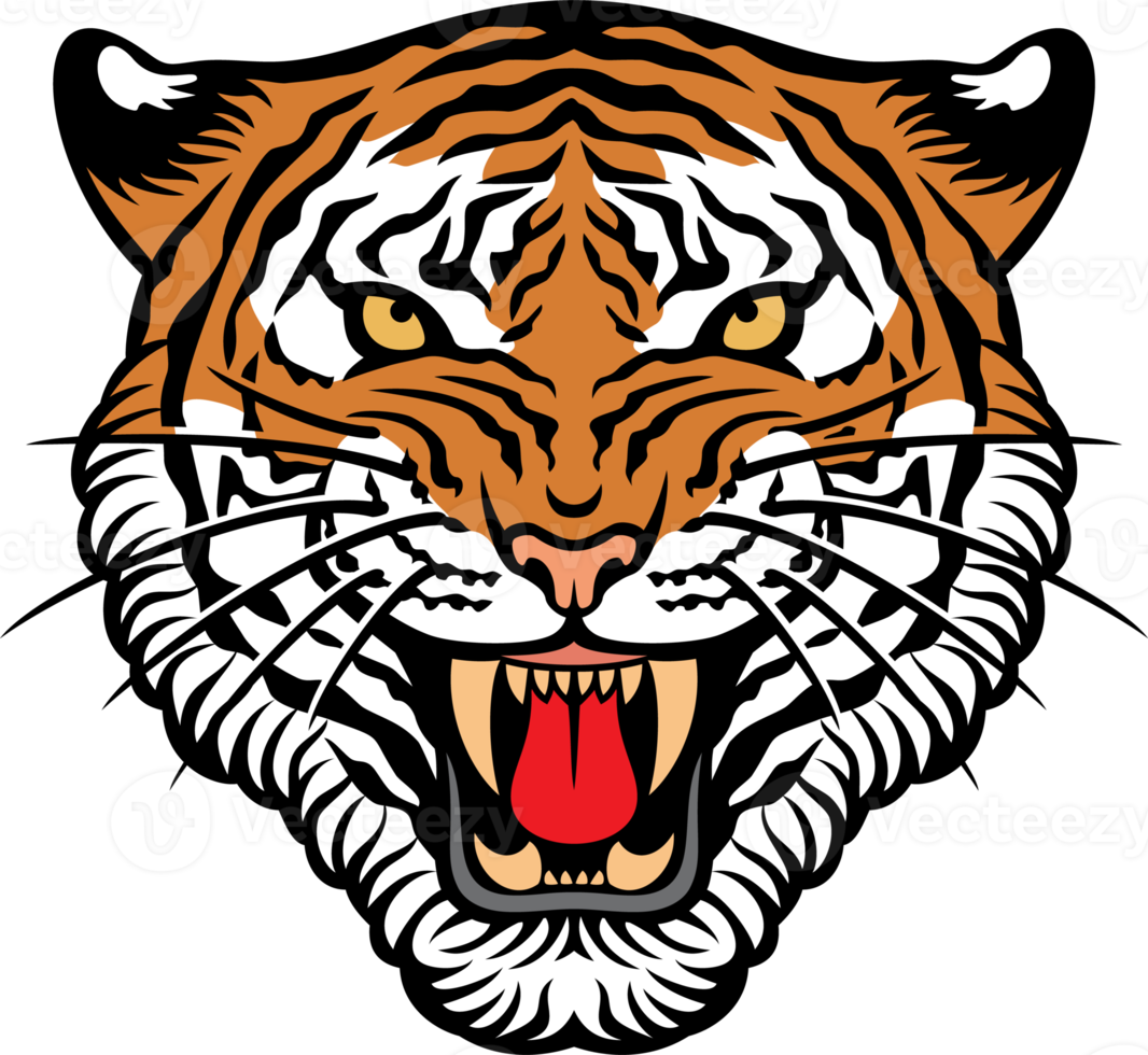 Tiger Face Illustration png