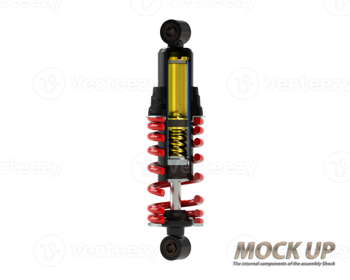 3d renderen schok absorbers gebruikt net zo een illustratie voor een advertentie png