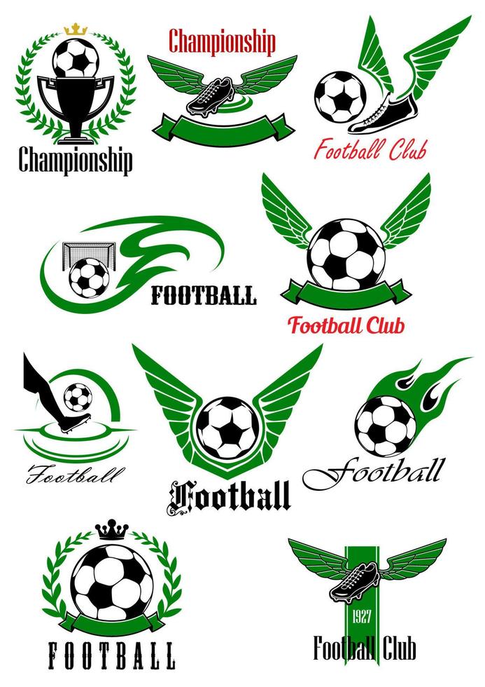 Football and soccer game cions vector