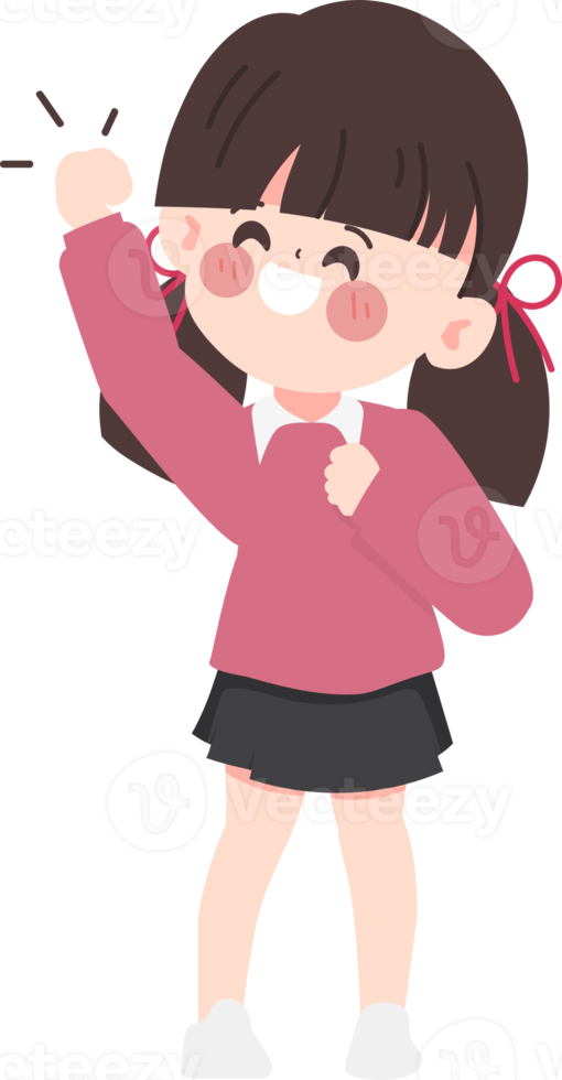 Hand drawn cartoon clip art character design. png