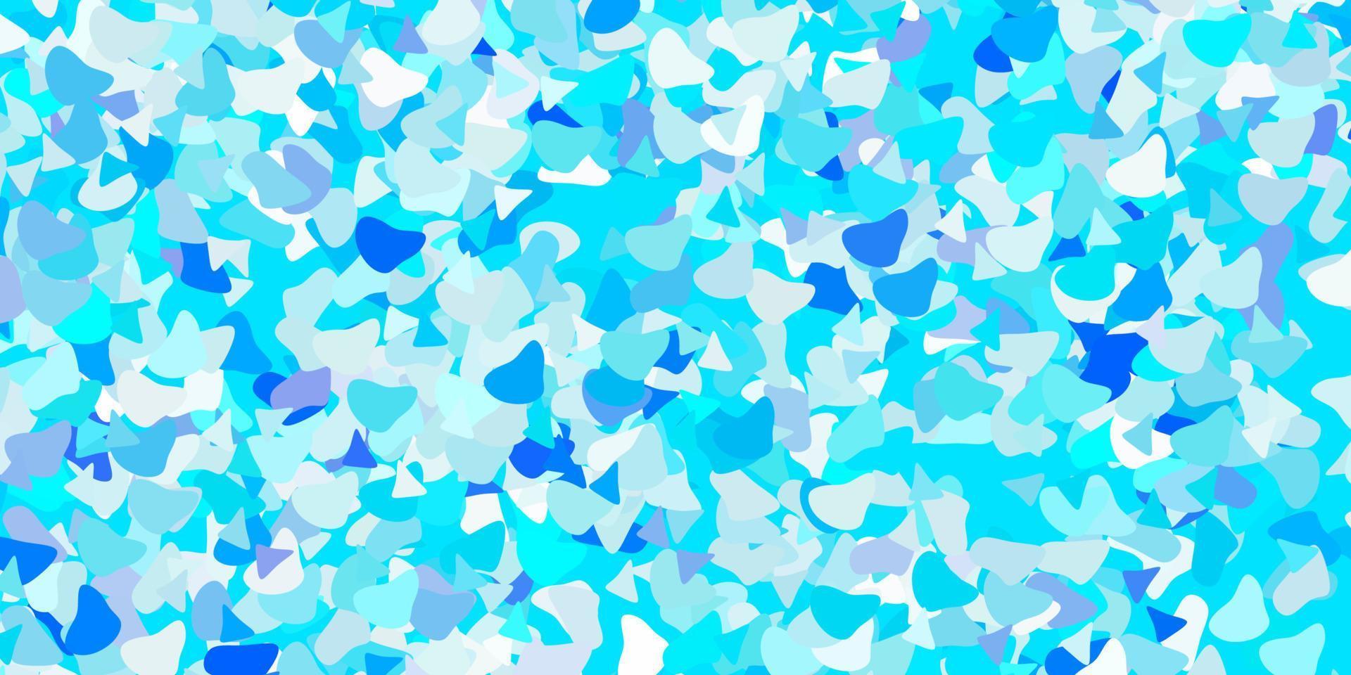 Light blue vector template with abstract forms.