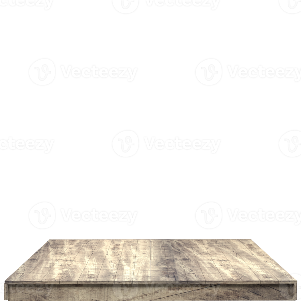 Wood board 3d render isolated png