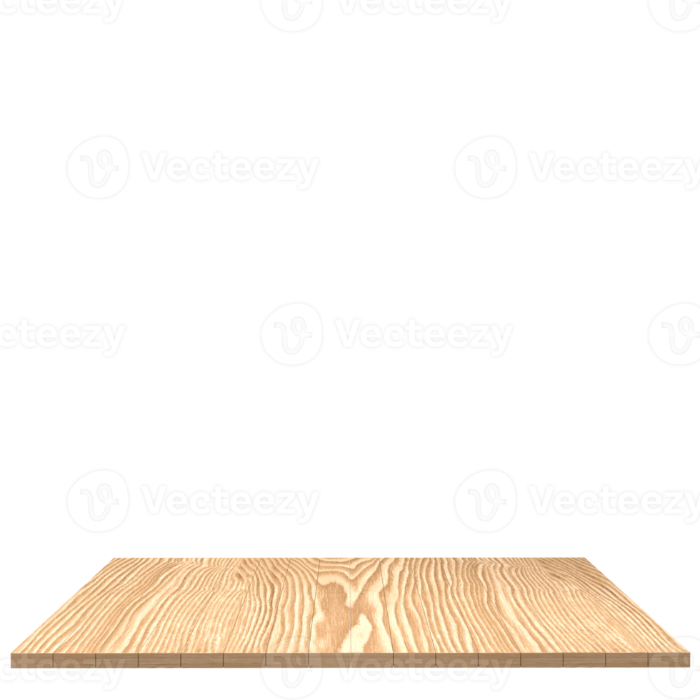 Wood board 3d render isolated png