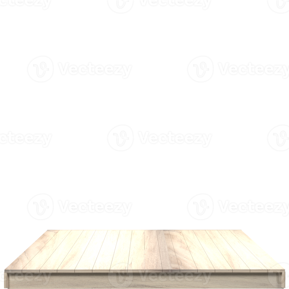 Wood board 3d render isolated png