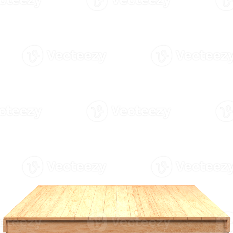Wood board 3d render isolated png