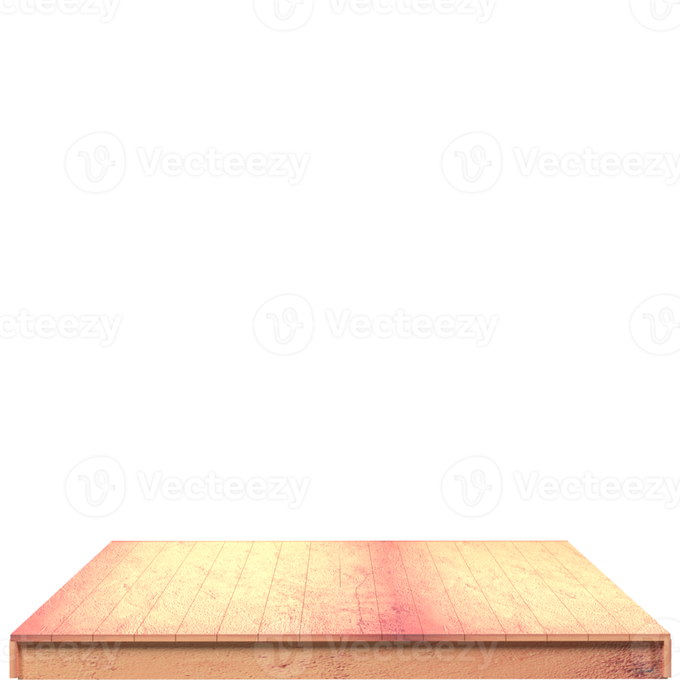 Wood board 3d render isolated png