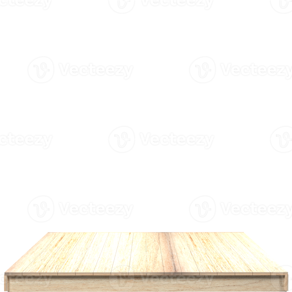 Wood board 3d render isolated png