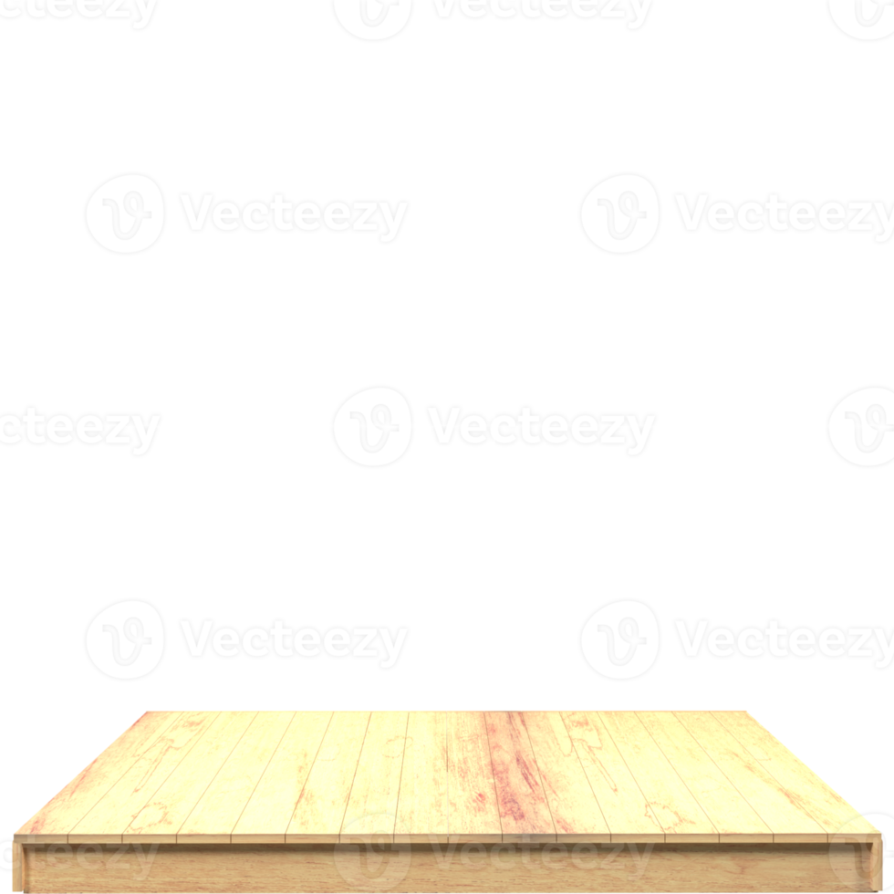 Wood board 3d render isolated png