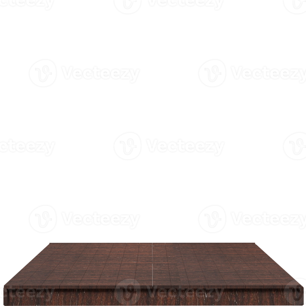 Wood board 3d render isolated png