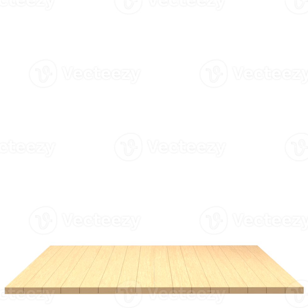 Wood board 3d render isolated png