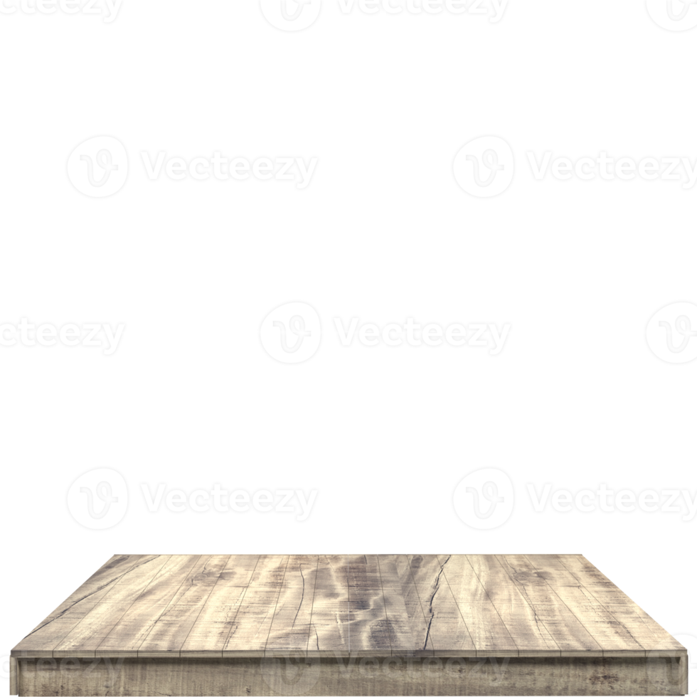 Wood board 3d render isolated png