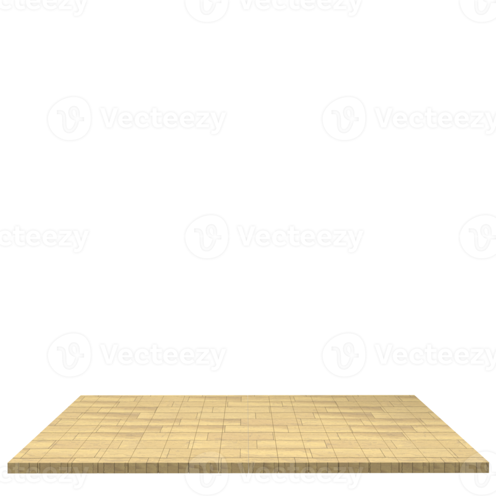Wood board 3d render isolated png