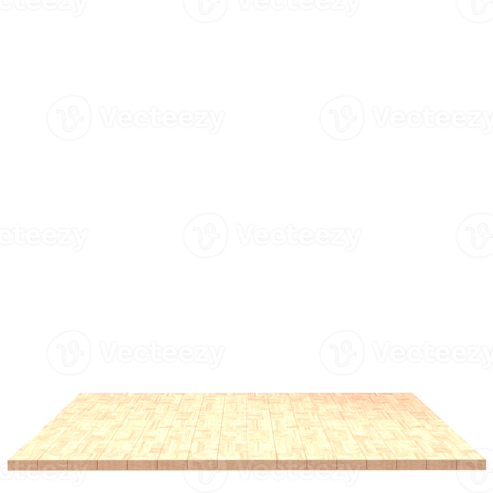 Wood board 3d render isolated png