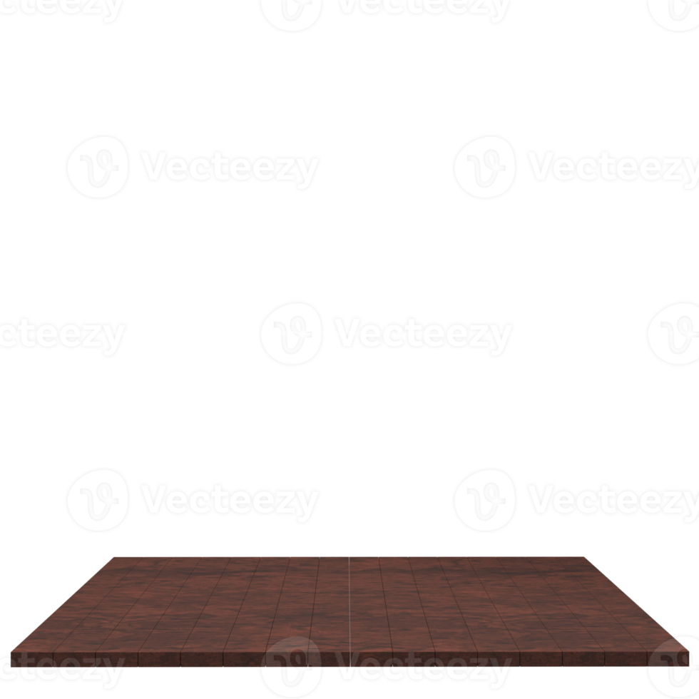 Wood board 3d render isolated png