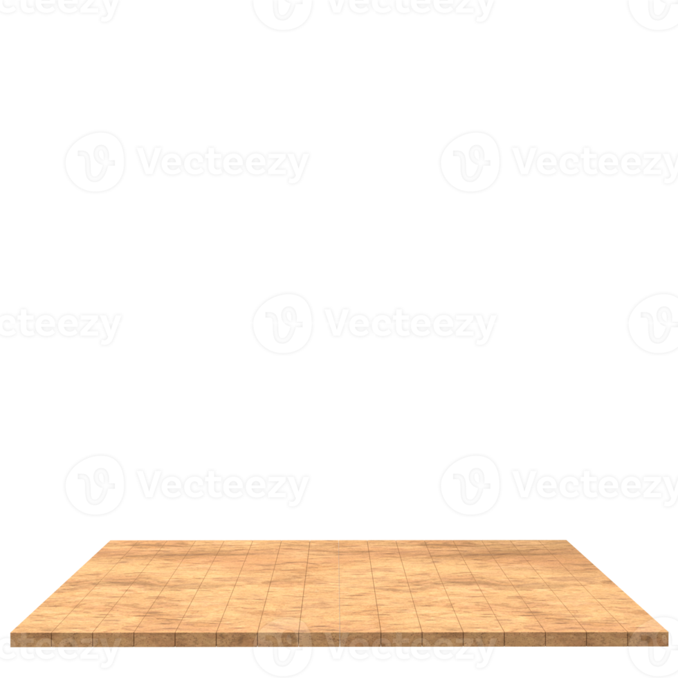 Wood board 3d render isolated png