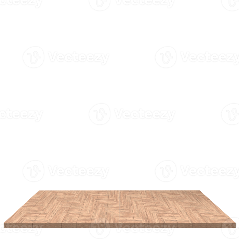 Wood board 3d render isolated png