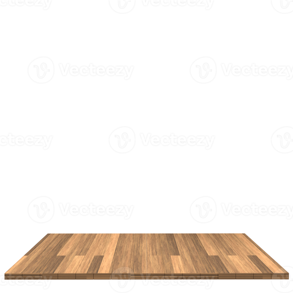 Wood board 3d render isolated png