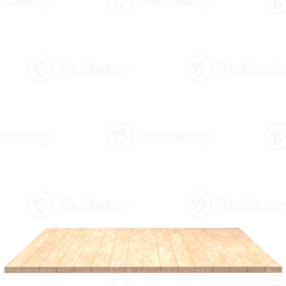 Wood board 3d render isolated png