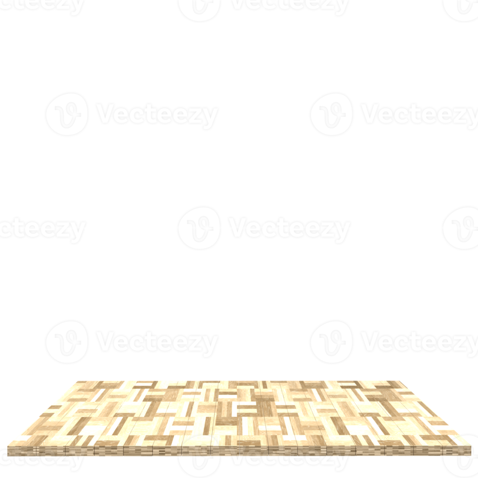 Wood board 3d render isolated png