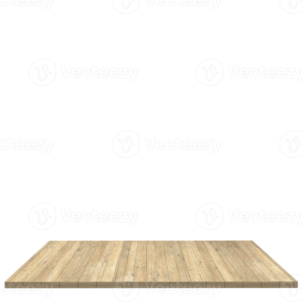 Wood board 3d render isolated png