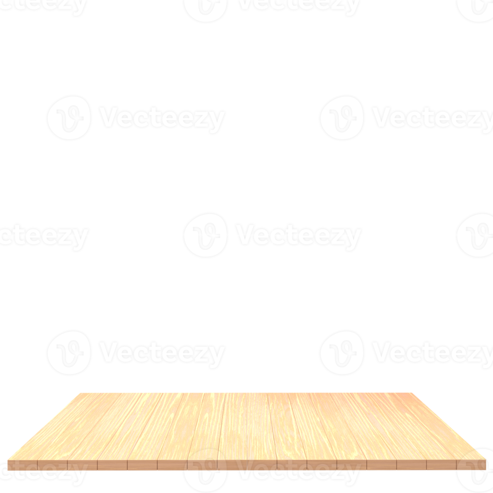Wood board 3d render isolated png